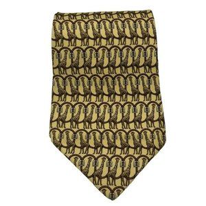 J. McLaughlin Silk Tie, Giraffes.